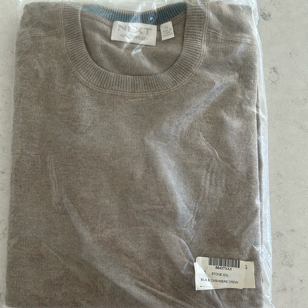 Next sportswear men’s silk and cashmere crew sweater